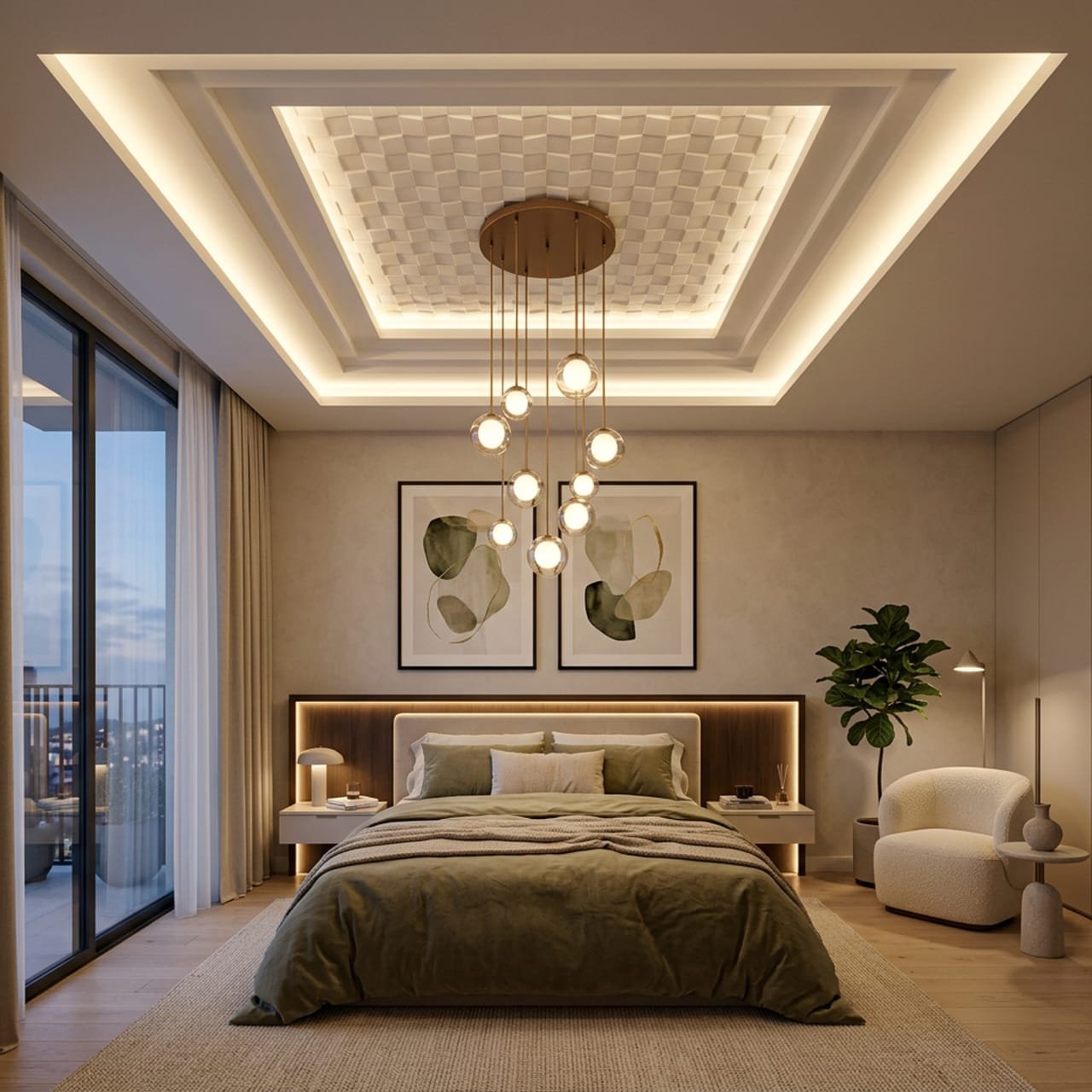 False ceiling design by JAC Interior & False Ceiling