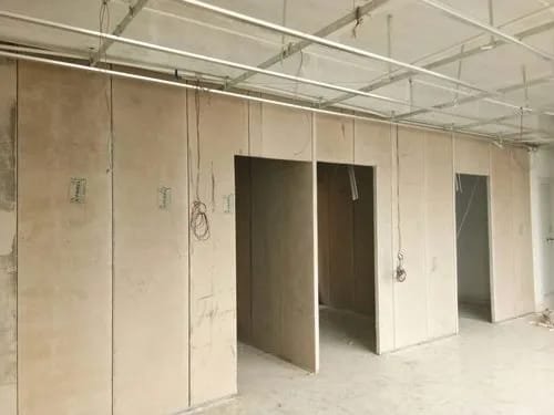 V board partition work by JAC Interior & False Ceiling